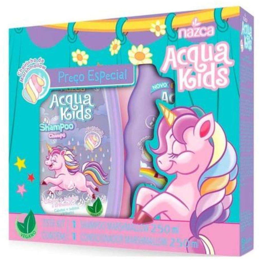 KIT SHAMPOO E COND ACQUA KIDS MARSHMALLOW 250ML CADA Desenvolvido Para Tornar O Banho Das Crianças Divertido E Suave
