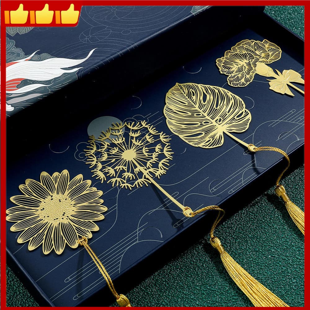 Marca De Livro Artesanal Chinesa Rosa Flor De Lótus Dourada Marcadores Marcador De Leitura Para Amantes De Livros Presen