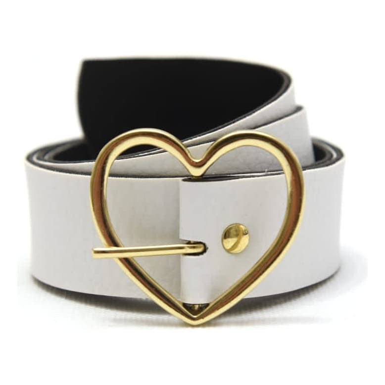 Cinto Infantil De Criança Mini Fivela Coração Dourado Oferta