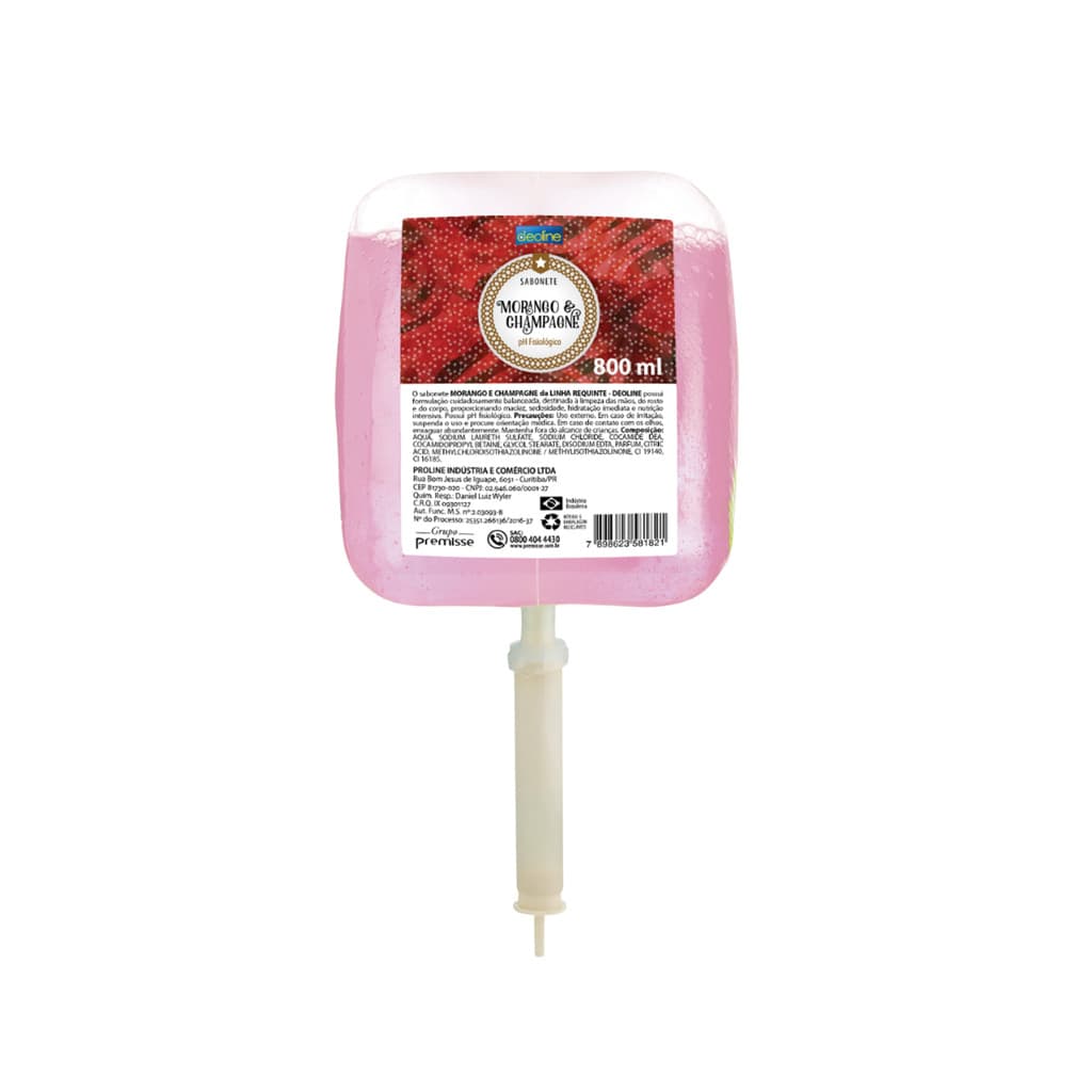 Sabonete Líquido Refil Morango com Champagne 800ml Premisse