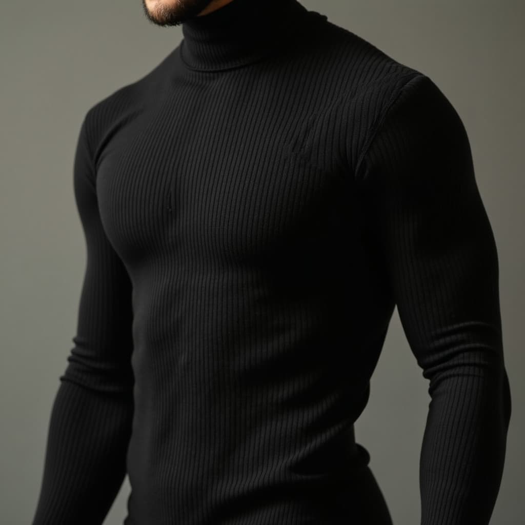 Suéter Cacharrel Premium Gola Alta Masculino Manga Longa Camiseta