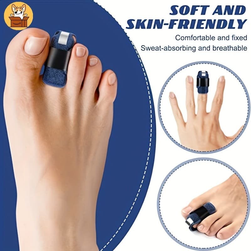 Tala De Dedo Do Pé De Martelo De 1 Peça-Cinta Alisadora E Envoltório Para Alinhamento