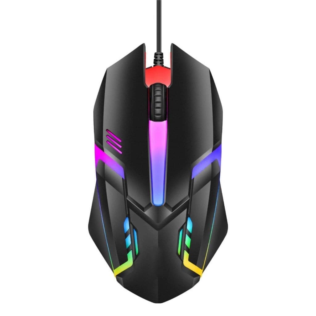 Mouse Gamer Usb 3200dpi Led Rgb Com Fio M20