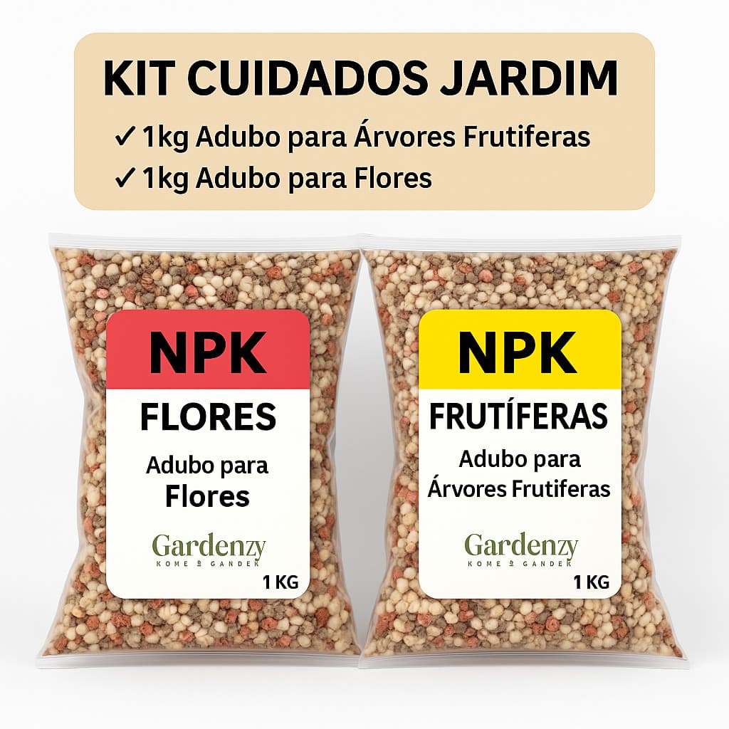Kit Adubo Fertilizante NPK + Micronutrientes– Árvores Frutíferas + Flores - Floração e Frutificação