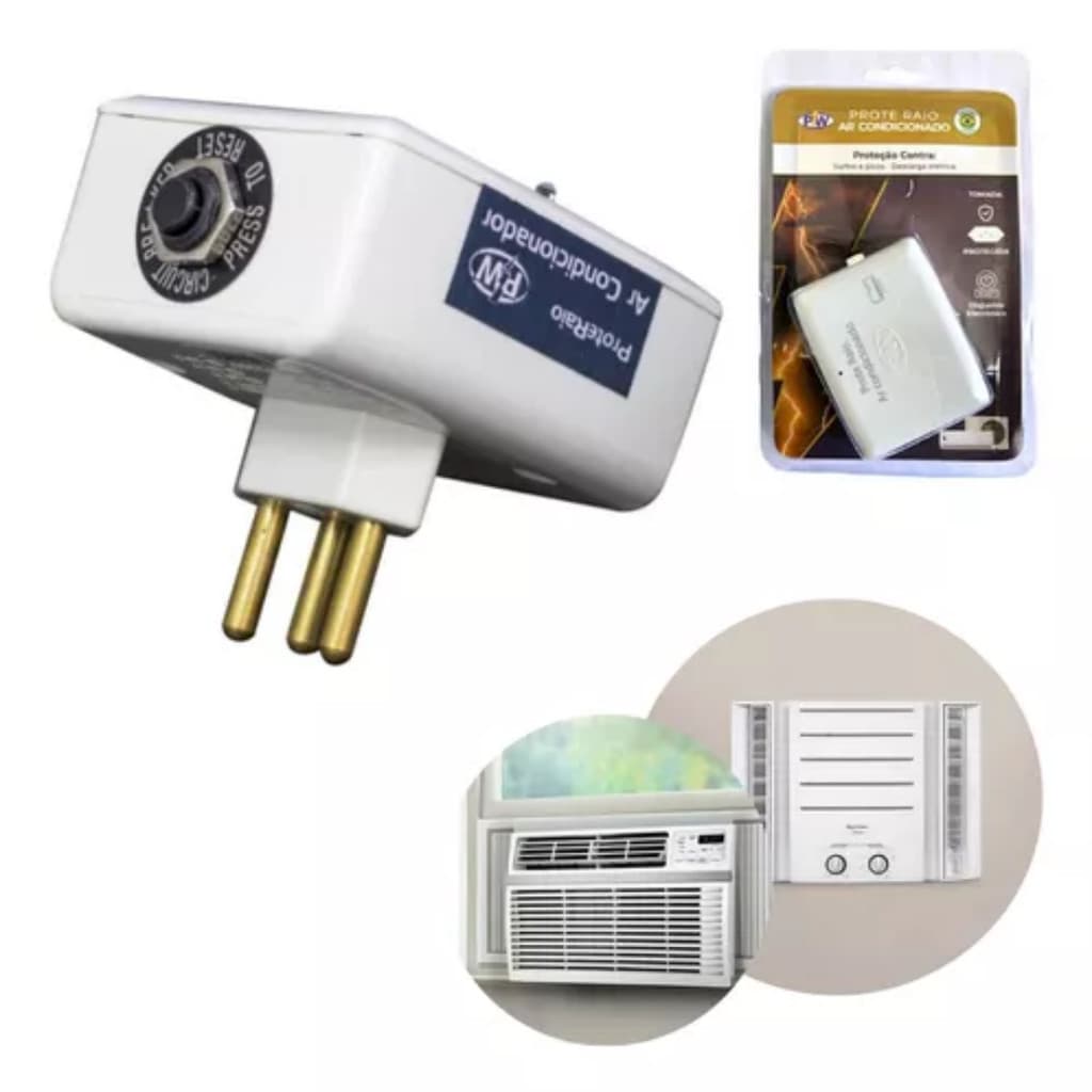 Protetor para Ar Condicionado BV 20A C/Disj Eletrônico Contra Raios Picos Energia Oscilações Rede PW