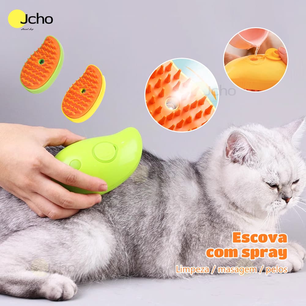 JCHO Escova para pet  gato 3 em 1  remoção de pêlos  pente de massagem pare animal de estimação