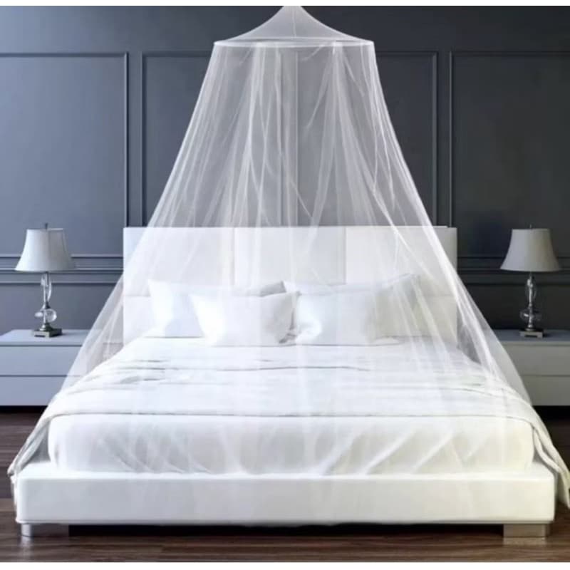 Mosquiteiro Teto Casal Box/Queen C/ Elástico - Promoção Limitada Renda Volta Ao Mundo *Oferta