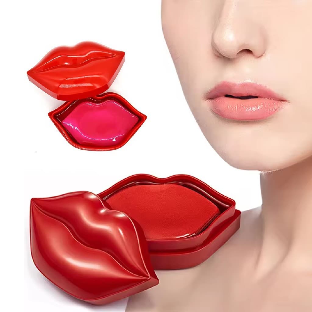 Máscaras Labiais Vermelho Colágeno Dadiva Kit 20 Hidratação Vai na caixa