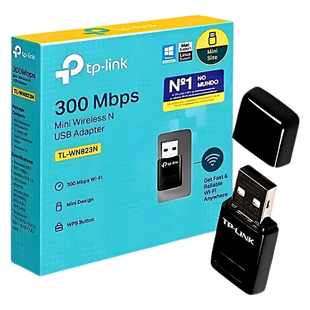 Adaptador Usb De Wifi Sem Fio Tl-Wn823N 300Mbps 2.4 Tp-Link