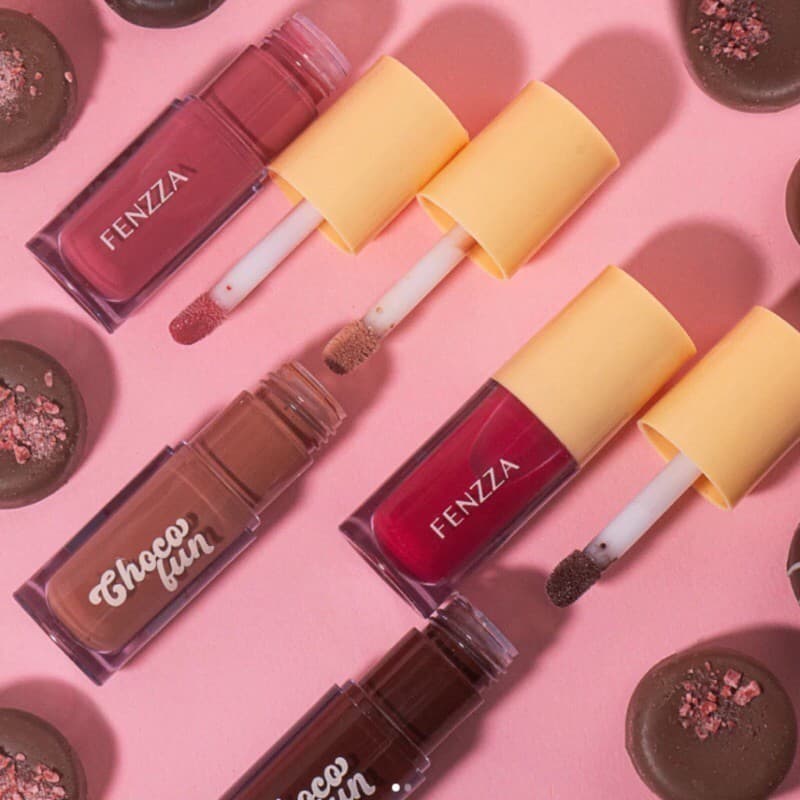FENCA LIP TINT CHOCO FUN GLOSS LABIAL GANACHE AU LAIT FLAN FONDUE venda quente