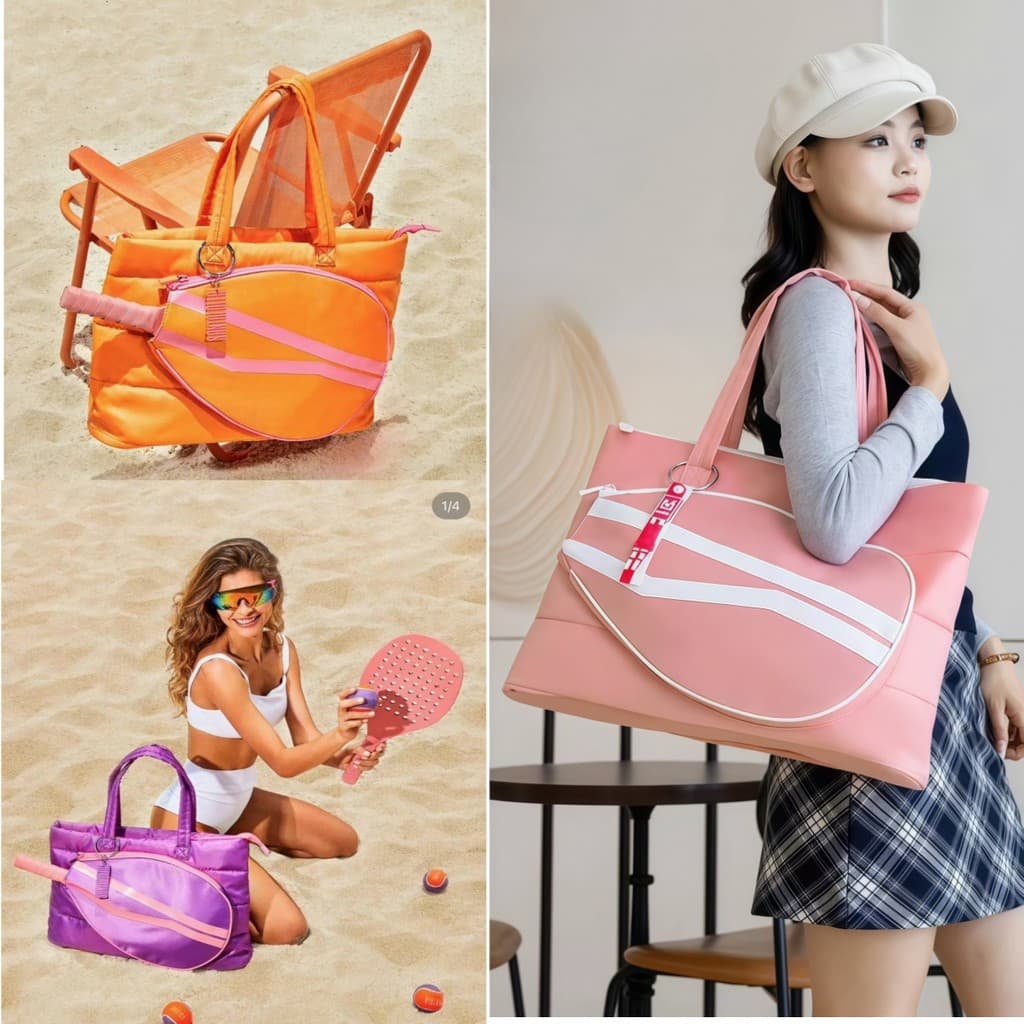 Raqueteira Beach Tennis Nova Reforçada e Impermeável Bolsa Sacola Para Raquete yobel