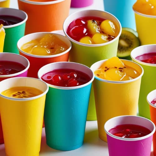 40 Copos De Papel Coloridos  Perfeitos Para Festas