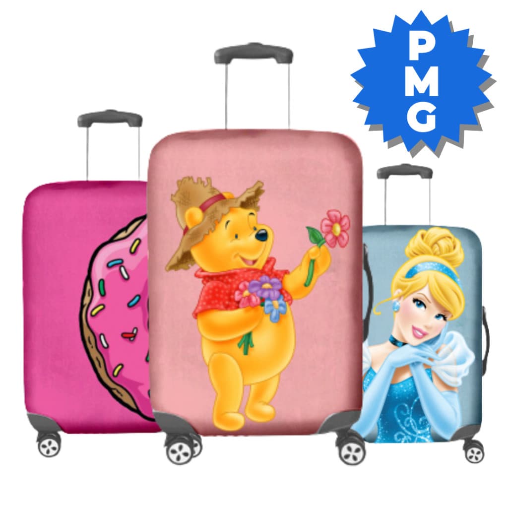 Capas de Mala para Viagem Protetora Estampas Diversas Personagens