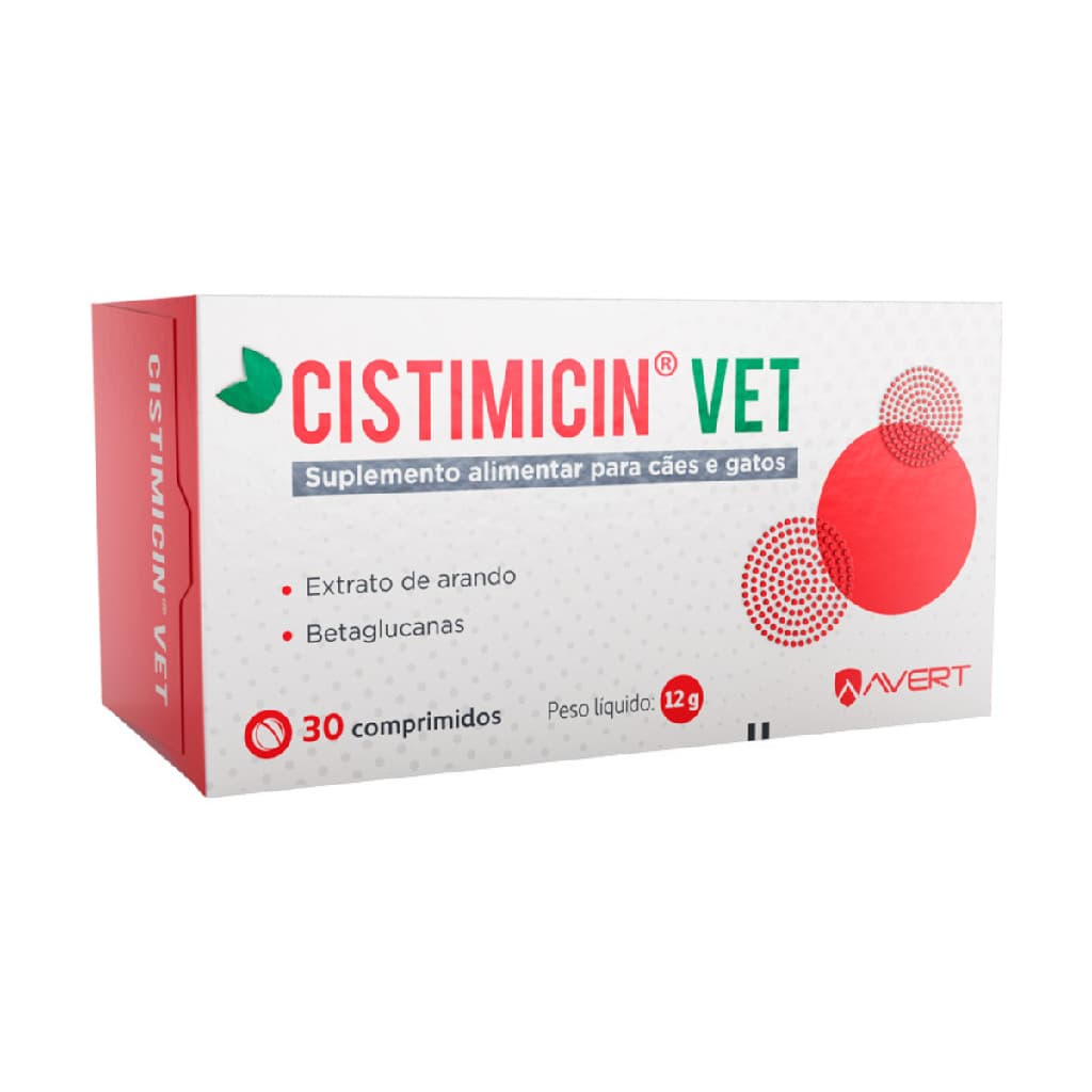 Cistimicin Vet 15g Suplemento Cães e Gatos 30 Comprimidos