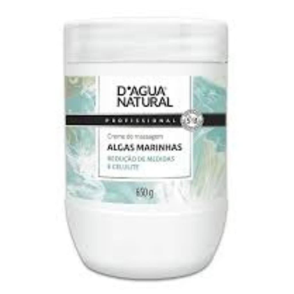 Creme De Massagem Algas Marinhas 650g Celulite D´agua Natural