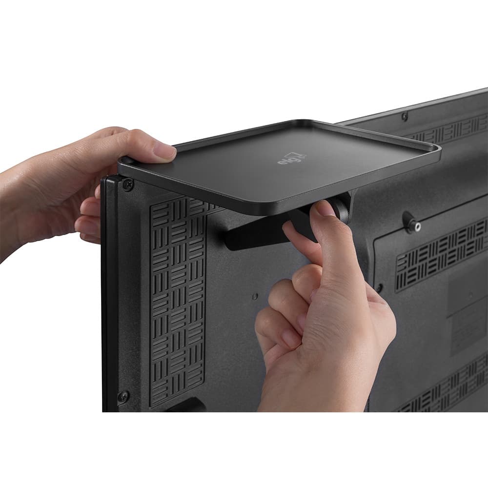 Suporte Tipo Prateleira para TV/Monitor, Para Set-Top Box, Conversor, Até 6kg, Preto, ACE08S, ELG