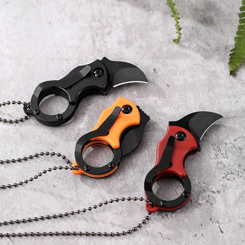 Canivete Portátil Resistente Pesca Cozinha Esportivo Afiado Com Capa e cordão