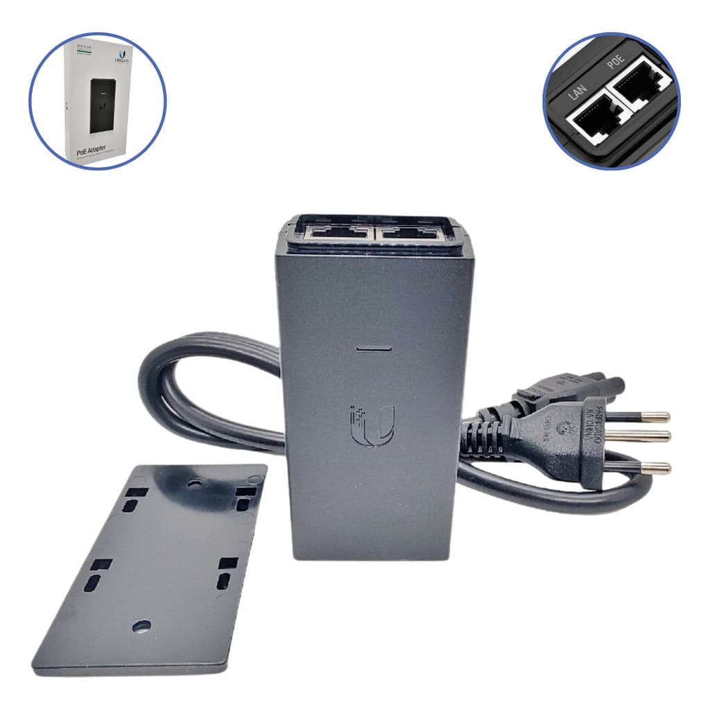 Fonte Poe Ubiquiti Gigabit 24v 0.5a 12w Injetor Original