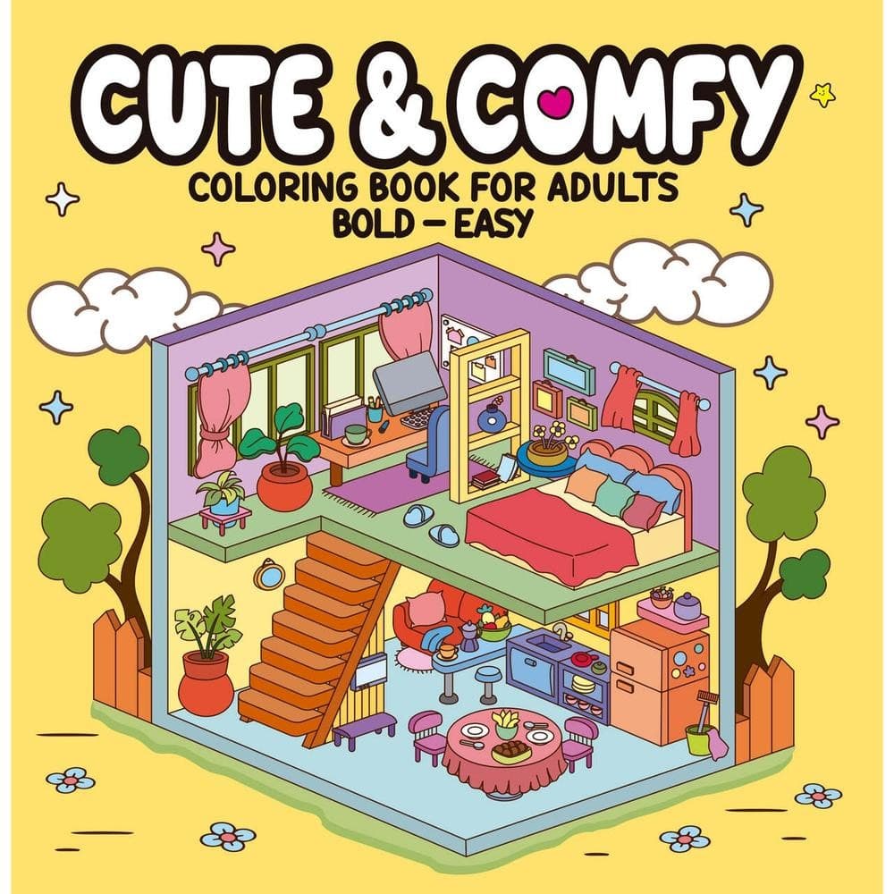 Cute & Comfy - Coloring Book for Adults