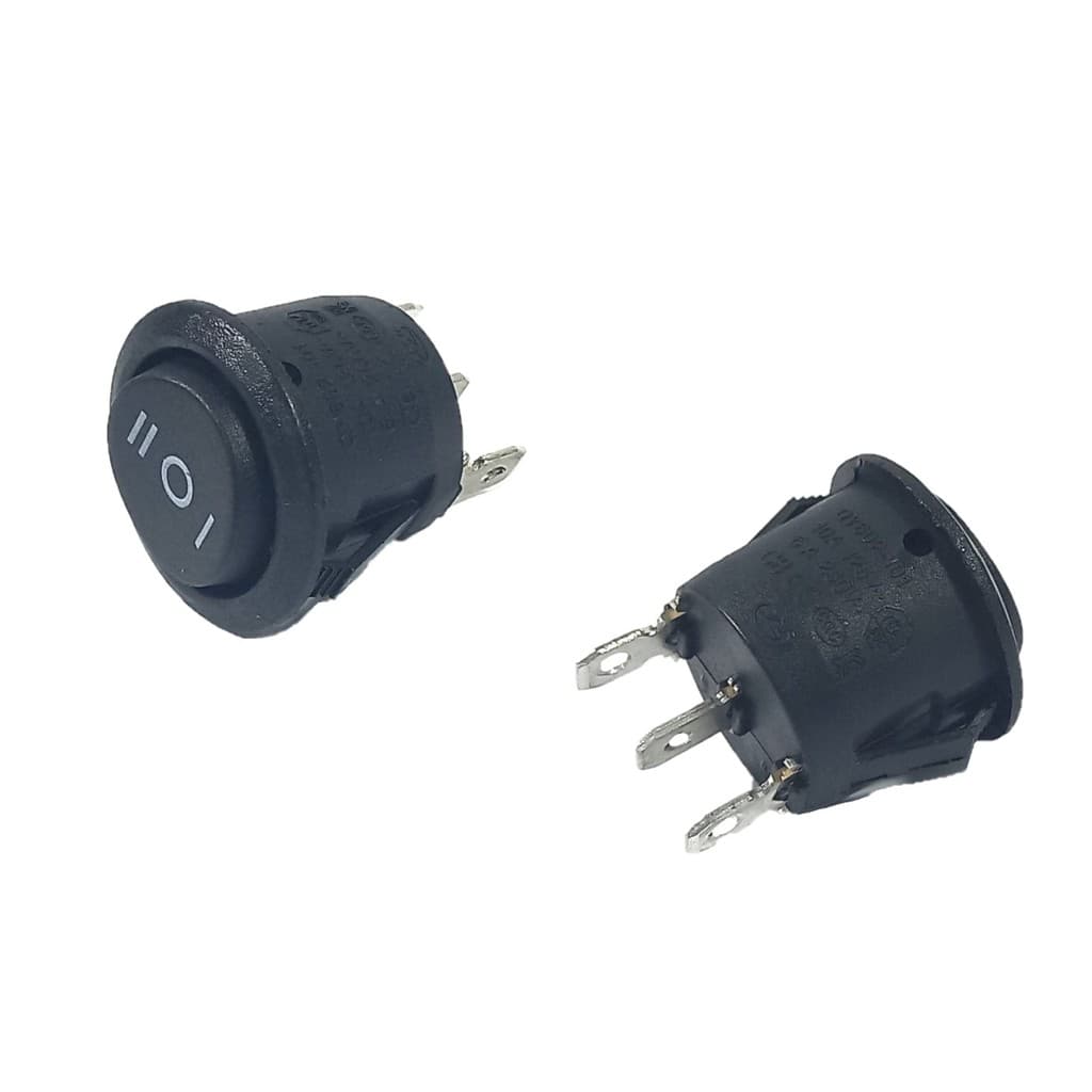Chave Gangorra ON-OFF-ON 3P Preta KCD1-103-5