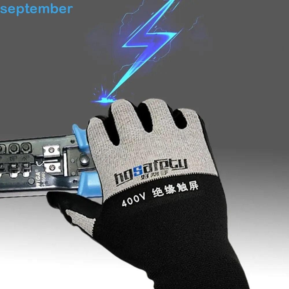 Luvas Isolantes Elétricas SEPTEMBERB , Anti-Eletricidade Com Tela Sensível Ao Toque De Tensão 400V/500V