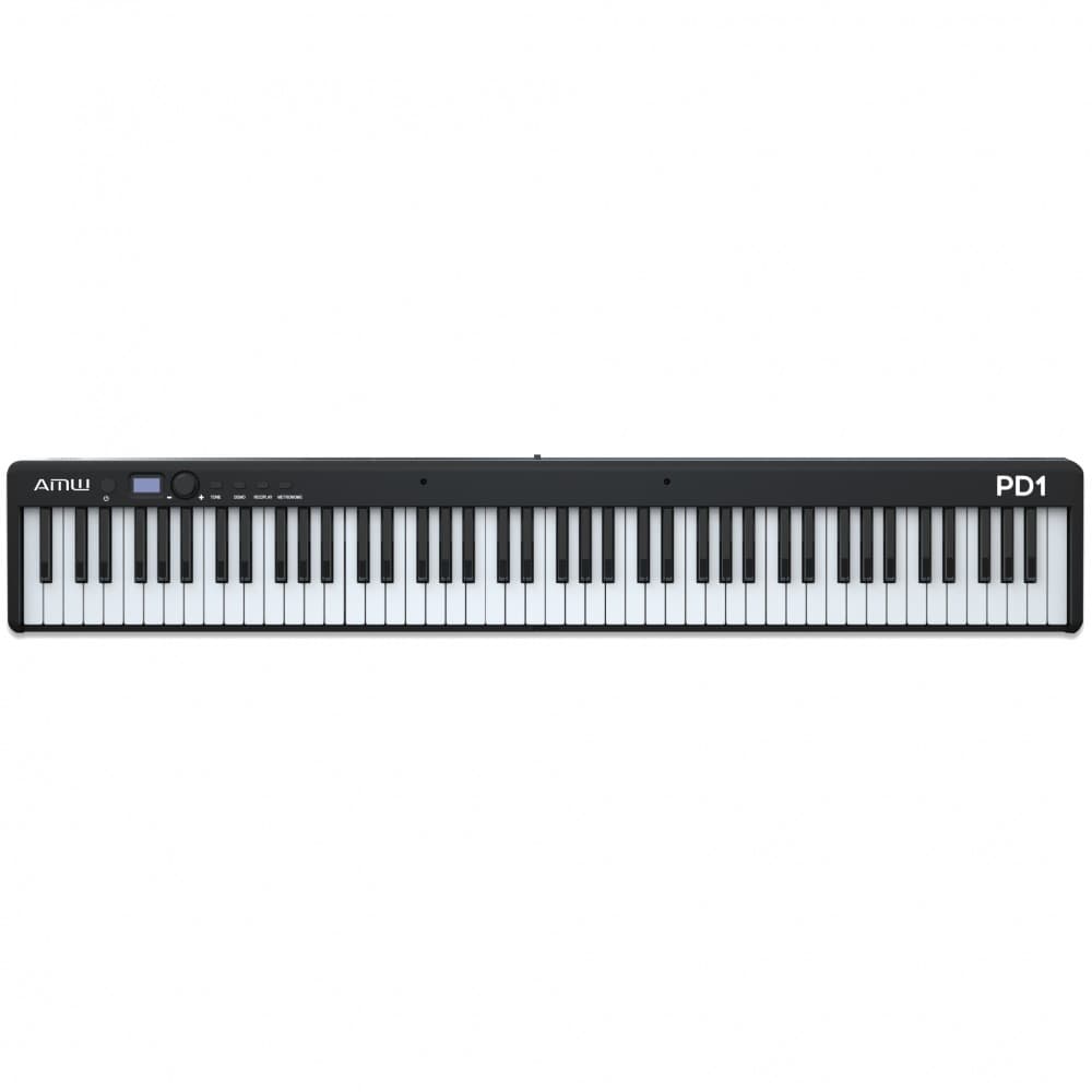 AMW PD1 Black Piano Digital Dobrável com 88 Teclas e Acessórios !