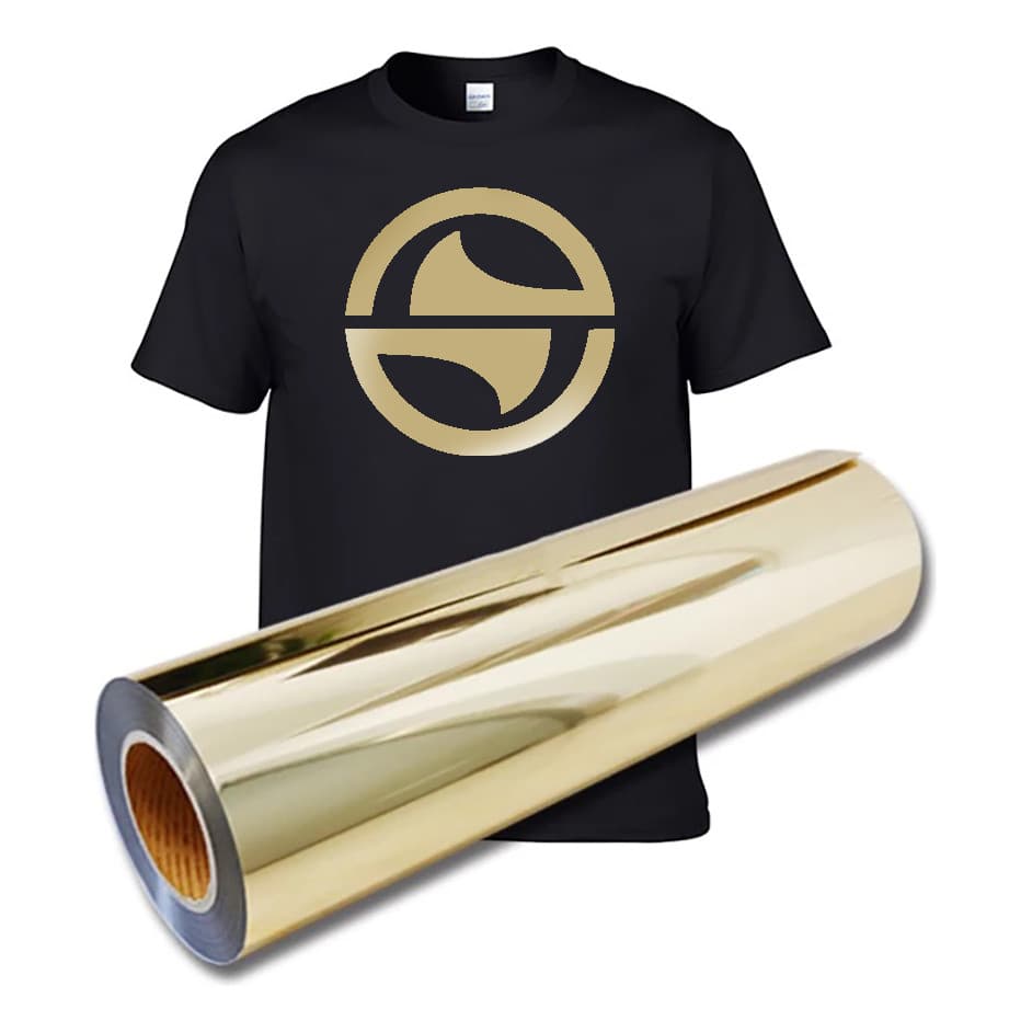 Filme De Recorte Termocolante Ouro Metálico - 48cm X 1 Metro