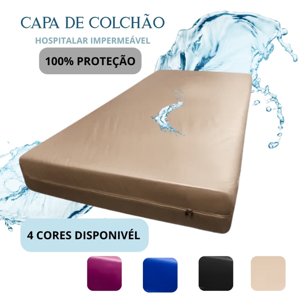 Capa para Colchão Impermeável Tamanho Solteiro Varias Medidas