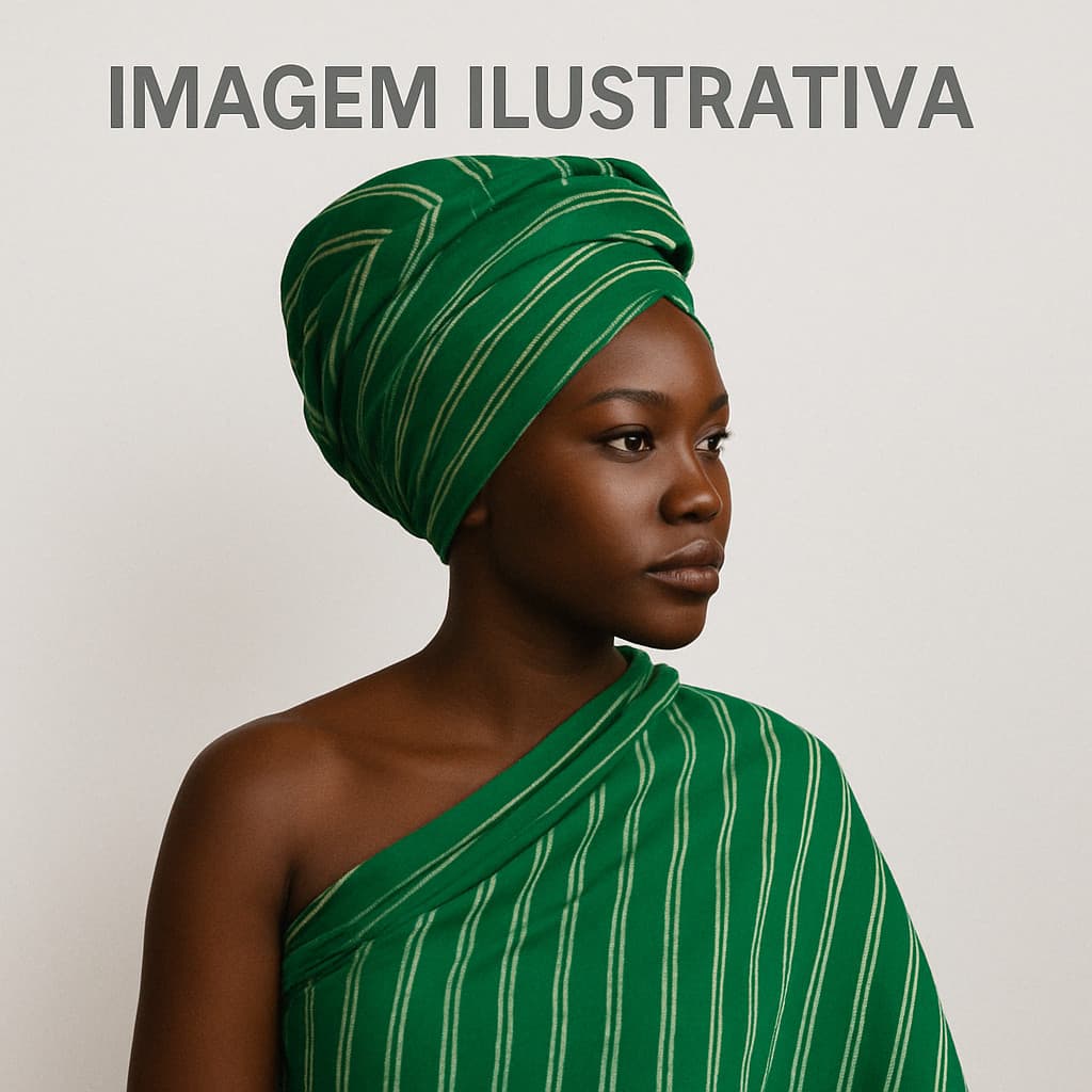 Alaka Africano - Luxo Pano de Cabeça e Costa Ojá