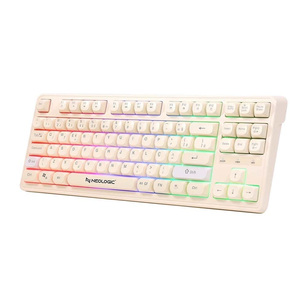 TECLADO GAMER NEOLOGIC INFINITE PLAY COLORS TECLAS COLORIDAS MATERIAL ABS ABNT2 - IFNT-CLS