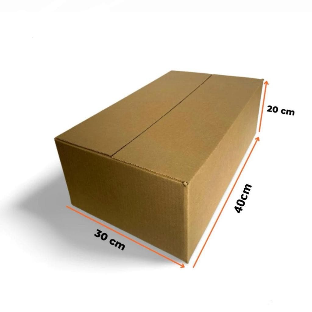 Kit Mudança 05 Caixas De Papelão 40x30x20 Seminova Kraft (MEDIDA APROXIMADA)