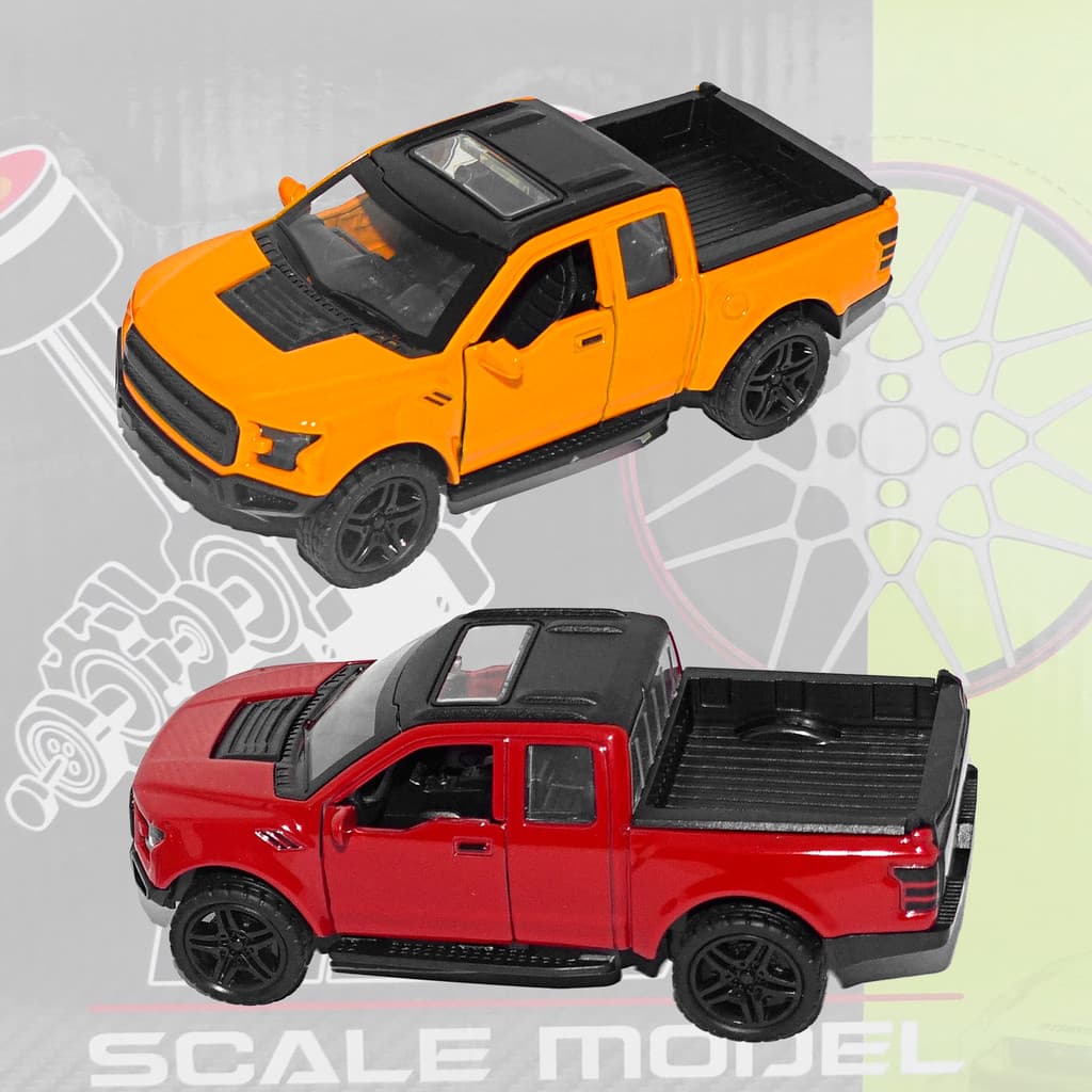 BRINQUEDO CARRO CARRINHO DE FERRO MINIATURA FRICÇÃO QUE ABRE AS PORTAS - PICAPE FORD HM TOYS