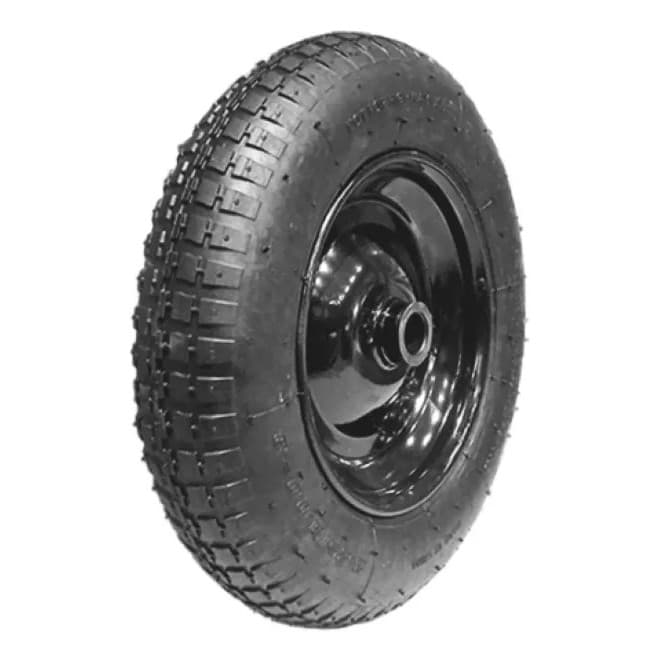 Roda Completa com Pneu e Câmara 3,25-8 Para Carrinho de Mão (Carriola)