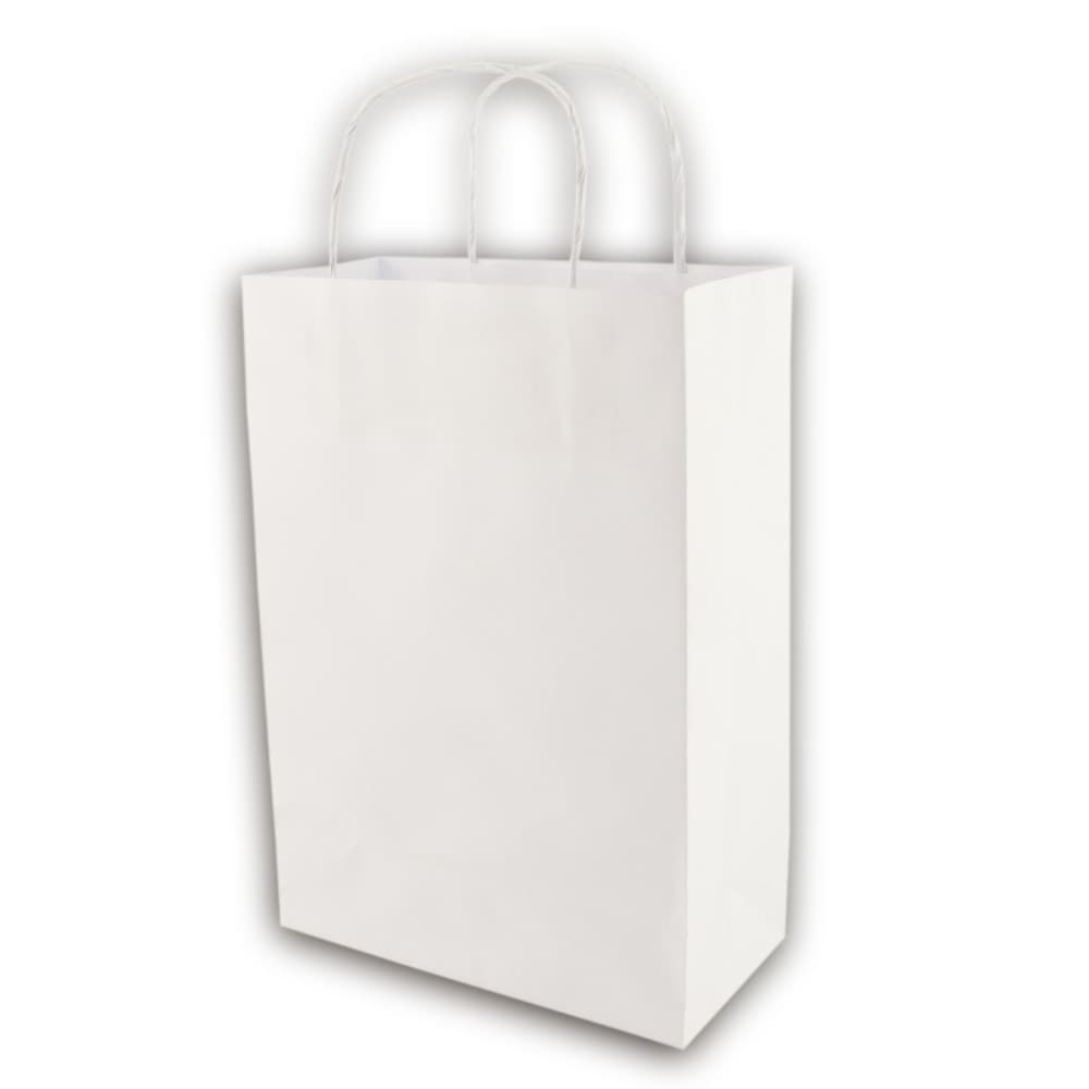 Sacola Branca Pequena 26x18x9 - 50 Unidades