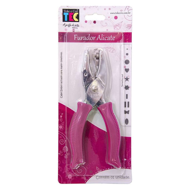 Furador Alicate Coração 6mm - FA007 - 6813 - Toke e Crie