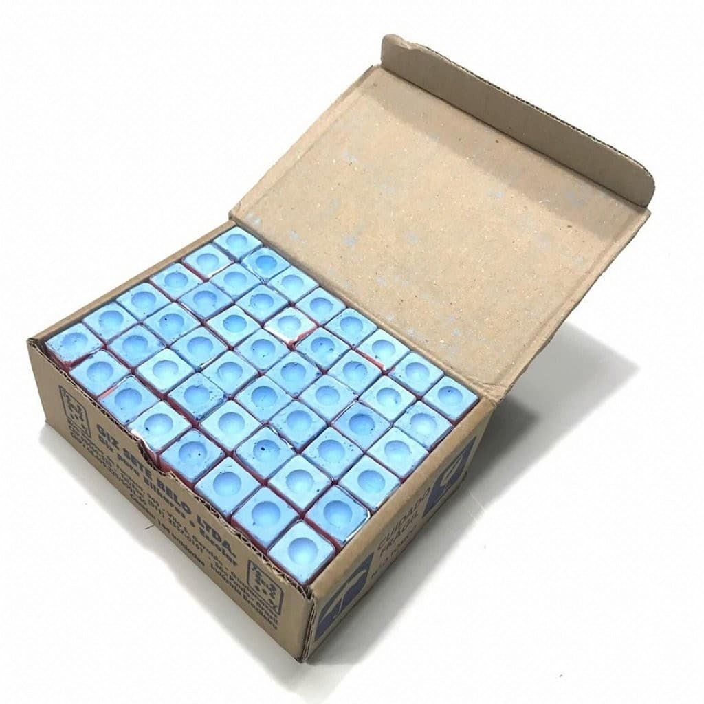 Giz Azul 7 Belo Comum Caixa Com 144 Unidades Sinuca Bilhar Snooker
