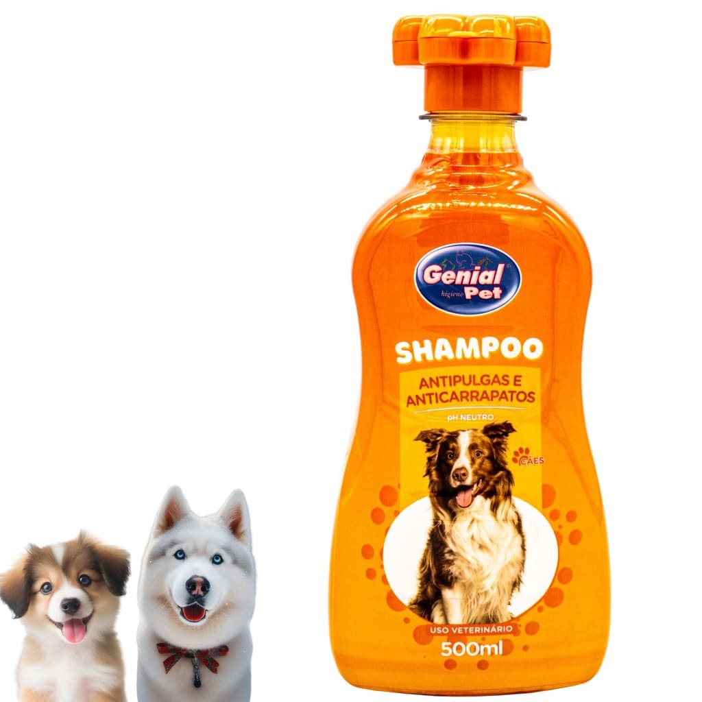 Shampoo Cachorro Pet Antipulgas Anticarrapatos 500ml Caes