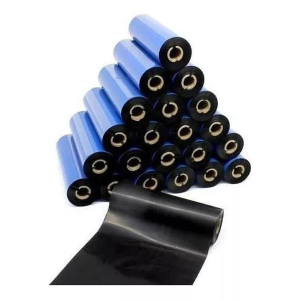 Kit 5 Ribbon Cera 110x74 Impressora Universal Termica Armor Inkanto Zebra Argox Elgin