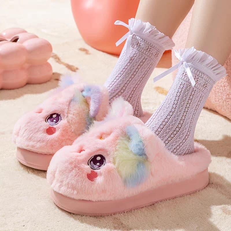 Pantufa Unicórnio Fofinho 3d Chinelo Adulto Conforto Pelúcia