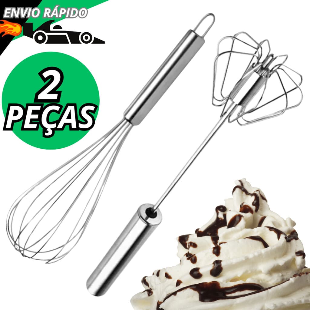 Kit 2 peças Com Mixer Semi Automatico Batedor Fue de Clara Em Neve Misturador Para Confeitaria Bolos