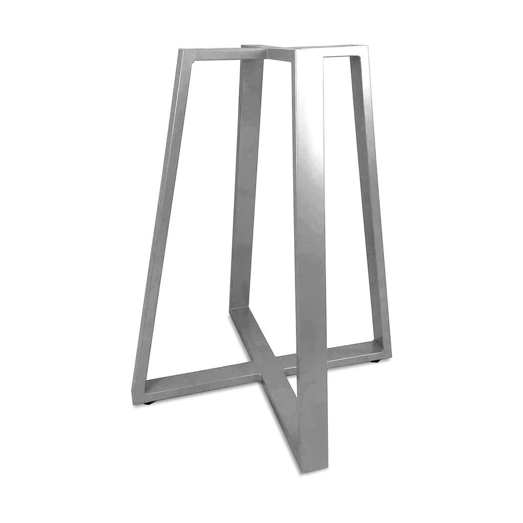 Base De Mesa Design Moderno Em Aço P/ Tampos de Pedra Vidro Madeira Gizé