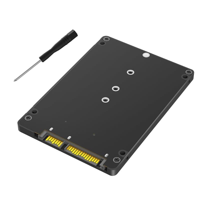 M.2 to SATA3.0 Adapter Converters with Protective Black Case for PC