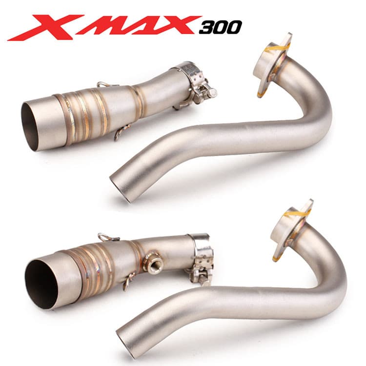 Tubo De Cotovelo De Escape Para Motocicleta XMAX250 XMAX300 V1 V2 Conectado À Ponta De 51 Mm