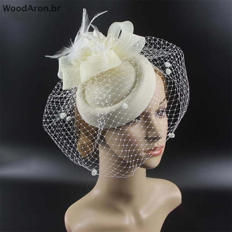 WoodAron Com Flor De Renda Feminino Elegante Chapéu Grampos De Cabelo Fascinag Festa De Casamento br