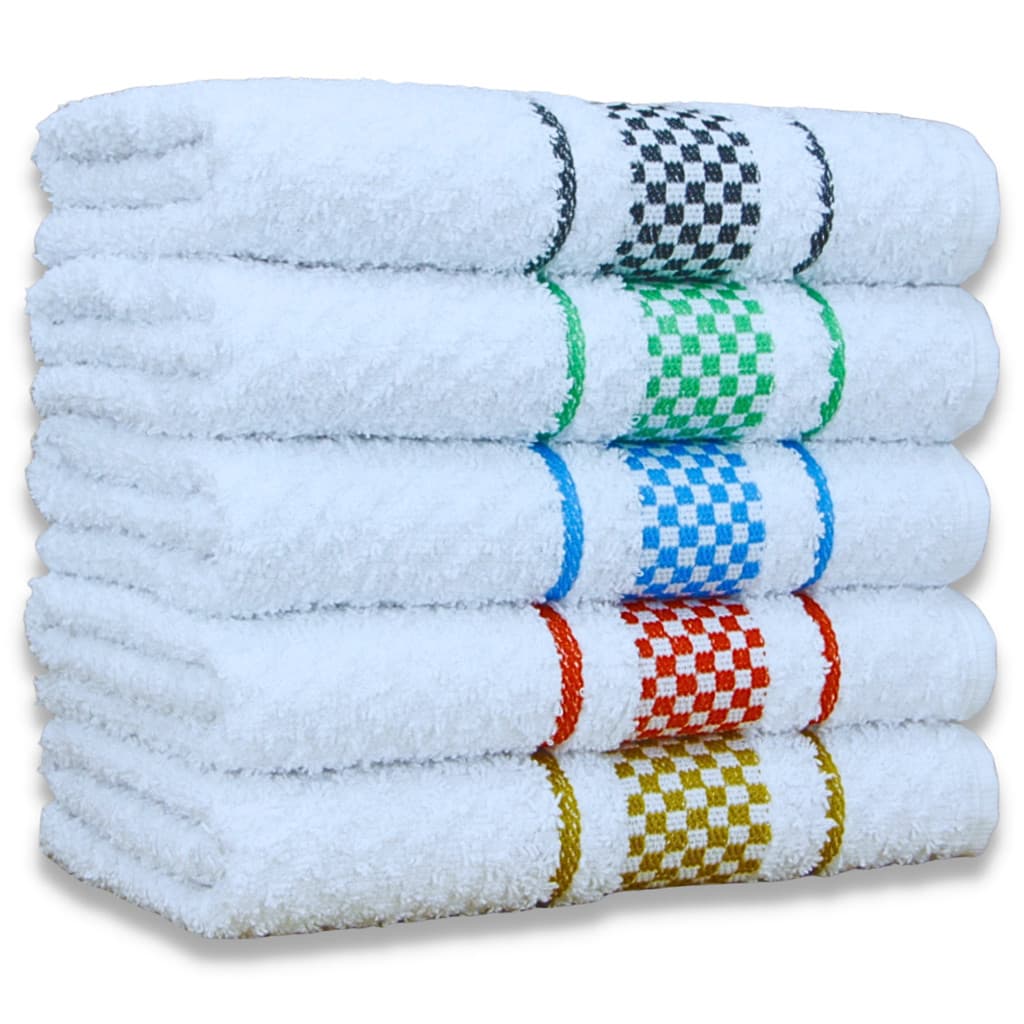 Kit 10 Pano de Prato Atoalhado Copa Premium p/ Cozinha 45x70cm 100% Algodão Felpudo 370g/m²