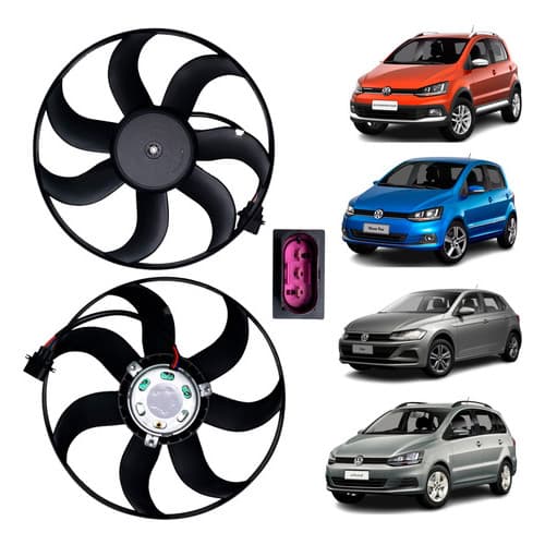 Ventoinha Eletro Ventilador Crossfox ,fox ,polo G5 A G7 C/ar