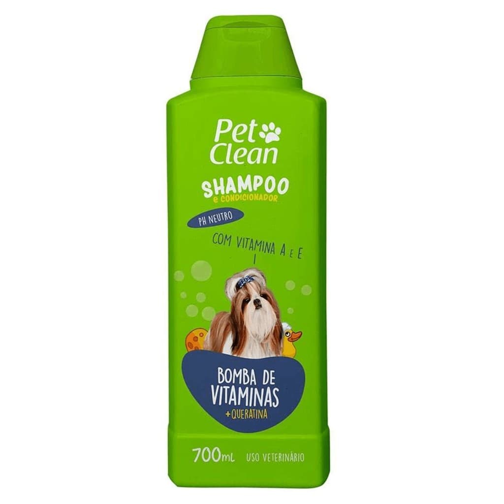Shampoo Bomba De Vitamina + Queratina Pet Clean - 700ML