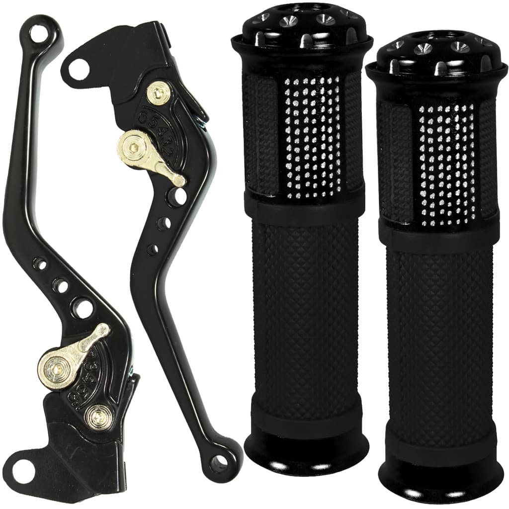 Manete de freio embreagem esportivo a tambor YBR125 Factor 2000 a 2016 com manopla de alumínio