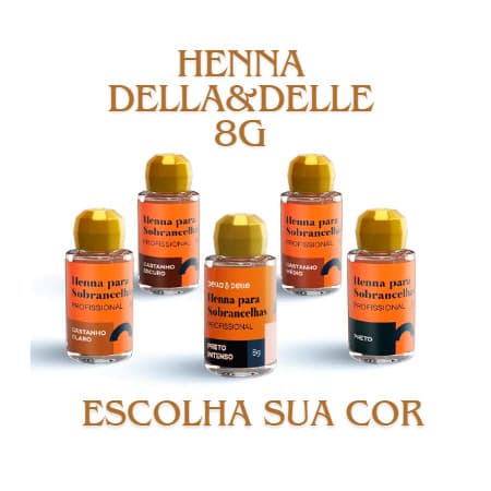 Henna Para Sobrancelhas Della E Delle 8g Profissional