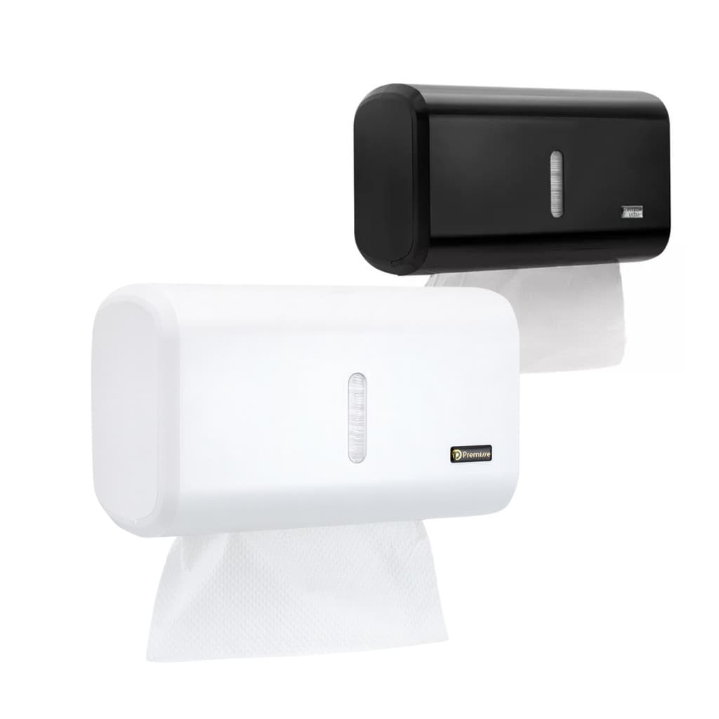 Dispenser Papel Toalha interfolhado Compacto Kit com papel